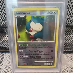 2009 Pokemon Platinum Rising Rivals #81 Snorlax Rev.Foil PSA 9 Mint - Image 2