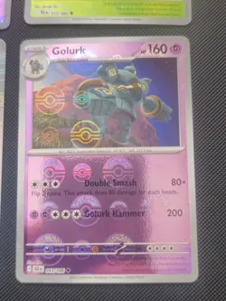 Pokemon - Foongus Cryogonal Golurk Elgyem (Poke Ball Pattern) Black Bolt Lot (4) - Image 2