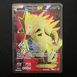 Pokemon XY Ancient Origins Tyranitar EX Full Art Holo Card 91/98 - HP - Image 1