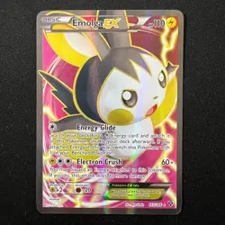 Emolga EX 143/146 - XY Full Art Ultra Rare Holo Pokemon Card - MP - Image 1