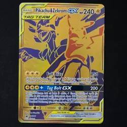 Pikachu & Zekrom GX - SM248 - Pokemon Sun & Moon Promo Ultra Rare Card NM - Image 1
