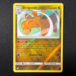 🐉 Dragonite 119/181 Reverse Holo Rare Sun & Moon – Team Up Pokemon Cards TCG LP - Image 1