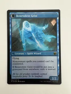 Malevolent Hermit / Benevolent Geist Foil MTG Magic Gathering Card NM Mint MID - Image 2