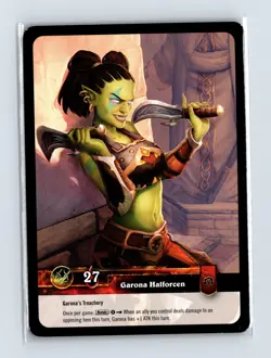 World of Warcraft TCG: Timewalkers Garona Halforcen Foil Hero Card - Image 2