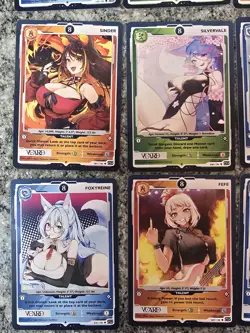 Gamer Supps VCARD 12 Card Lot Sinder Silvervale Shylily Foxyreine Fefe VTuber - Image 2
