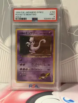 PSA 9 Rocket’s Mewtwo #150 Holo 1999 Pokemon Card Japanese MINT From Japan - Image 1