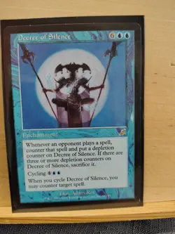 1x Decree of Silence - LP - Scourge - MTG Magic Lightly Played - Image 1