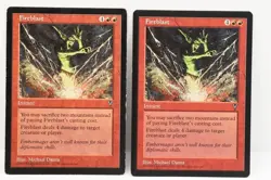 MTG, FIREBLASTS (x2), VISIONS, NM, NEVER BEEN PLAYED - Image 1