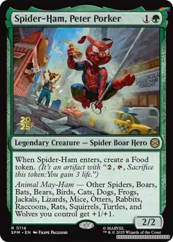 Spider-Ham, Peter Porker [PRE - 114] - NM [Foil] TCG MTG - Image 1