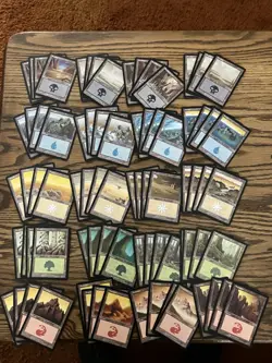 Mtg Mercadian Masques Basic Land Lot x80 - Magic the Gathering Land 4x Each Art - Image 1