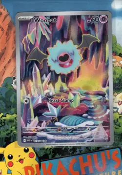 Pokemon TCG Woobat 119/086 Sv: White Flare Holo Illustration Rare NM/M - Image 1