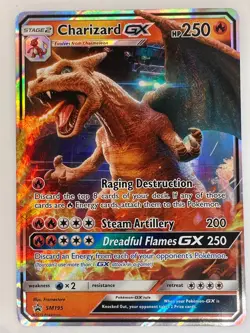 Pokemon TCG SM Detective Pikachu Charizard GX SM195 Stamped Black Star Promo - Image 1