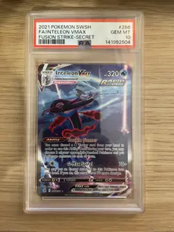 Pokemon Inteleon VMAX 266/264 Fusion Strike Secret Rare Alt Art Holo 2021 PSA 10 - Image 1