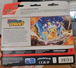 Pokemon TCG: Scarlet & Violet Surging Sparks 3-Pack Blister (Zapdos) - New - Image 3