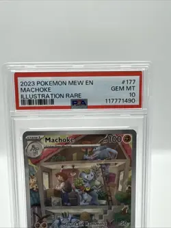 Pokemon 2023 Machoke 177/165 Full Art Illustration Rare 151 GEM MINT PSA 10 - Image 2