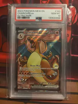 Charizard EX 183/165 Scarlet & Violet 151 Pokemon TCG PSA 10 English - Image 1