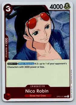 One Piece Nico Robin OP01-017 Romance Dawn Foil - Image 1