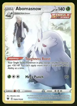 Pokemon Cards Abomasnow TG01/TG30 Astral Radiance Trainer Gallery Holo NM *2 - Image 1