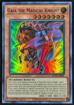 Gaia Magical Knight 2020 1st Ed Super Rare Holo Yugioh Card ROTD-EN001 (NM) - Image 1
