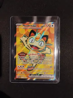 Pokemon Meowth EX Holo Card 107/088 English POR HP170 Basic - Image 1