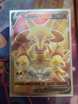 Alakazam V - 172/185 - Pokemon Vivid Voltage Sword & Shield Full Art Card NM - Image 1