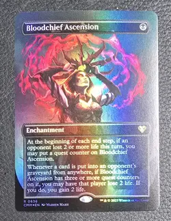 Bloodchief Ascension (Borderless) Commander Masters Foil MTG NM Magic Card - Image 1