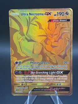 Pokemon TCG Ultra Necrozma GX Dragon Majesty Holo Card 78/70 Secret Rare - Image 1
