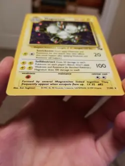 Magneton - 11/62 Fossil - Pokemon - Foil Rare Card - LP - Image 2