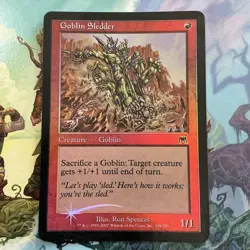Magic The Gathering GOBLIN SLEDDER Foil Onslaught Red Common Creature - Goblin - Image 1