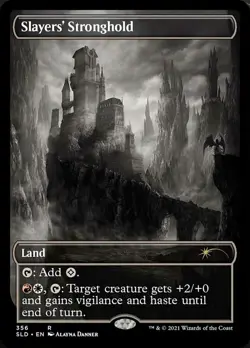 [1x] Slayers' Stronghold - Showcase - Near Mint, English - Secret Lair MTG Magic - Image 1