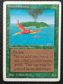 MtG - 1 x Birds Of Paradise - Unlimited Edition - Magic The Gathering - Image 1