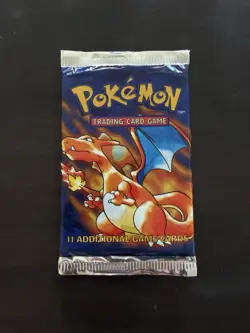 🔥 CHARIZARD 🔥 1999 Pokemon Base Set Unlimited HEAVY Booster Pack - Image 1