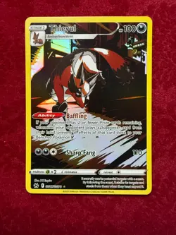 Pokemon TCG Thievul Full Art GG17/GG70, Crown Zenith (NM) - Image 1