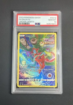 SEND AN OFFER - 2023 POKEMON CROWN ZENITH GG12 FULL ART/DEOXYS PSA 10 - Image 3