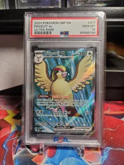 Pokemon Obsidian Flames Pidgeot ex 217 PSA 10 - Image 1