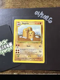 Dugtrio 23/130, Base Set 2, Non Holo Rare, Pokemon TCG, WOTC, Vintage 2000, NM - Image 3