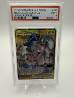 Pokemon TCG Arceus & Dialga & Palkia GX 156/236 Sm-Cosmic Eclipse - Image 1