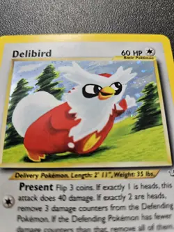Pokemon Neo Revelation Delibird Holo Rare 5/64 NEAR MINT - Image 2