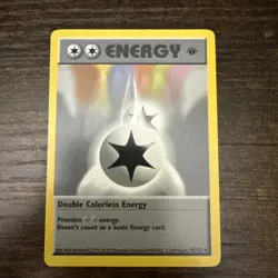 Pokemon TCG – Double Colorless Ene - Base - 1st Edition Shadowless - 96/102 – LP - Image 1