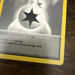 Pokemon TCG – Double Colorless Ene - Base - 1st Edition Shadowless - 96/102 – LP - Image 4