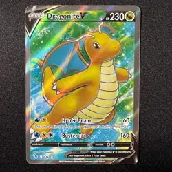 Dragonite V 76 / 78 Pokemon GO 2022 Full Art Holo Ultra Rare NM - Image 1
