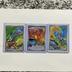 Pokemon TCG First Partner Illustration Collection Series 1 Kanto GEN 1 Starters - Image 1
