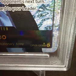 2025 ONE PIECE OP13 120 CARRYING ON HIS WILL SABO SEC ALT ART PARALLEL PSA 10 - Image 2