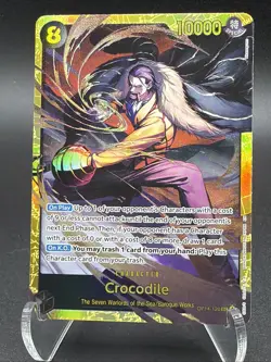One Piece TCG English OP14-120 Crocodile SEC Foil NM - Image 1