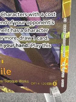 One Piece TCG English OP14-120 Crocodile SEC Foil NM - Image 4
