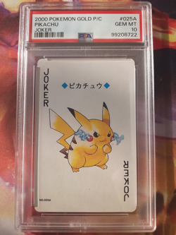 SEQUENTIAL Pokemon Gold Ho-oh Pikachu Joker Poker Deck Playing Cards PSA 10 Set - Image 2