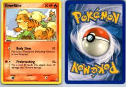 GROWLITHE 55/92 LM LEGEND MAKER POKEMON CARD TCG LP 2006 - Image 1