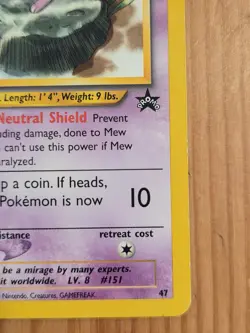 Mew Promo Card 47/53 WOTC Regular - Image 3