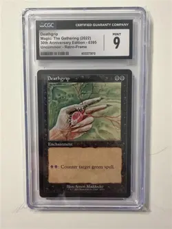 2022 Deathgrip CGC 9 MINT (retro-frame) MTG 30th Anniversary #395 - Image 1