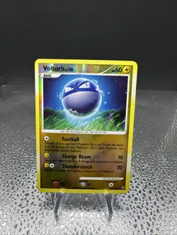 Pokemon TCG Voltorb Stormfront SH3/3 Reverse Holo Holo Rare Card (NM-/LP+) - Image 1